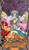 Size: 822x1425 | Tagged: safe, artist:sourcherry, fluttershy, manny roar, manticore, pegasus, pony, g4, clothes, ear piercing, earring, flower, hooves, jewelry, major arcana, modern art, nouveau, piercing, tarot, tarot card, wings