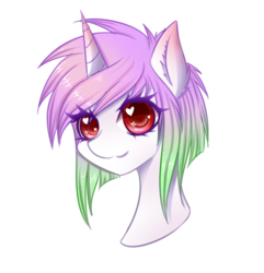 Size: 858x890 | Tagged: safe, artist:fluffymaiden, oc, oc only, oc:reverie, pony, unicorn, female, heart eyes, mare, simple background, solo, transparent background, wingding eyes