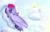 Size: 2800x1800 | Tagged: safe, artist:wonderschwifty, surprise, oc, oc:wonder sparkle, pegasus, pony, cloud, duo, on a cloud