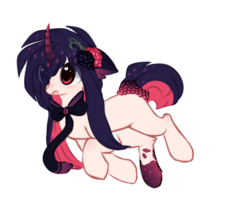 Size: 1024x835 | Tagged: safe, artist:php146, oc, oc only, oc:kumi, pony, unicorn, curved horn, female, horn, mare, necktie, simple background, solo, transparent background