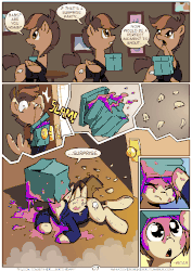 Size: 706x1000 | Tagged: safe, artist:whateverbender, featherweight, pony, comic:flock together birthday, g4, animated, comic, drunker babs, explicit source, frame by frame, gif, male, older, squigglevision