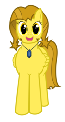 Size: 1250x2350 | Tagged: safe, artist:devfield, oc, oc only, oc:golden star, pegasus, pony, 2019 community collab, derpibooru community collaboration, female, gem, jewelry, mare, necklace, show accurate, simple background, solo, stars, transparent background, yellow eyes