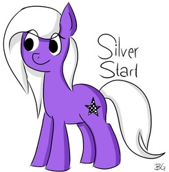 Size: 880x896 | Tagged: safe, artist:quicksilverv2, oc, oc only, oc:silver start, earth pony, pony, solo