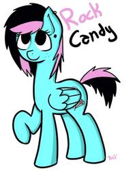 Size: 647x829 | Tagged: safe, artist:quicksilverv2, oc, oc only, oc:rock candy, pegasus, pony, solo