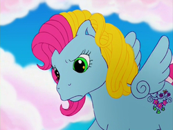 Size: 720x540 | Tagged: safe, screencap, thistle whistle, pegasus, pony, friends are never far away, g3, cute, disappointed, female, g3betes, pouting, solo, thistle whistle is not amused, unamused