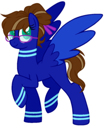 Size: 701x856 | Tagged: safe, artist:otakuchicky1, oc, oc only, pegasus, pony, female, glasses, mare, simple background, solo, transparent background