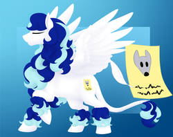 Size: 3276x2592 | Tagged: safe, artist:mythpony, oc, oc only, oc:azure, pegasus, pony, eyes closed, female, high res, hooves, lineless, male, mare, solo, spread wings, stallion, wings