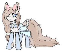 Size: 1686x1419 | Tagged: safe, artist:pastel-pony-princess, oc, oc only, bat pony, hybrid, pony, bat pony oc, clothes, colored wings, ear fluff, female, freckles, hairband, heart eyes, looking at you, mare, outline, simple background, socks, solo, spread wings, standing, tail feathers, transparent background, wingding eyes, wings