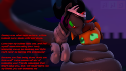 Size: 3840x2160 | Tagged: safe, artist:alexh-05, king sombra, oc, oc:mercfox, lamia, original species, pony, snake, g4, 3d, 4k, coiling, coils, constriction, dialogue, gay, high res, imminent vore, kaa eyes, magic, male, mind control, sombra eyes, source filmmaker, stallion, tail, wrapped, wrapping