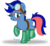 Size: 1280x1188 | Tagged: safe, alternate version, artist:cyberapple456, oc, oc only, oc:ryo, pony, alternate hairstyle, belt, blushing, boots, clothes, commission, goggles, lifted leg, shoes, slime, slimy, solo, wellies, wellington boots