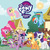 Size: 1000x1000 | Tagged: safe, applejack, fluttershy, pinkie pie, rainbow dash, rarity, spike, twilight sparkle, earth pony, pegasus, pony, unicorn, g4, official, album, basket, book, female, fruit, magic, male, mane seven, mane six, mare, mouth hold, my little pony logo, picnic basket, unicorn twilight, vinyl