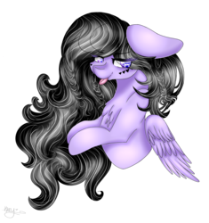 Size: 3048x3240 | Tagged: safe, artist:cat-chai, oc, oc only, oc:tashi, pegasus, pony, female, high res, mare, simple background, solo, tongue out, transparent background