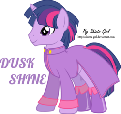 Size: 1280x1203 | Tagged: safe, artist:shinta-girl, twilight sparkle, pony, unicorn, g4, clothes, dusk shine, male, rule 63, socks, solo, stallion, thigh highs, unicorn dusk shine, vector