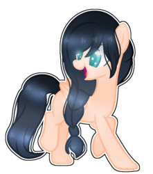 Size: 724x818 | Tagged: safe, artist:sunsetlicious, oc, oc only, oc:night radiance, pegasus, pony, female, mare, simple background, solo, transparent background