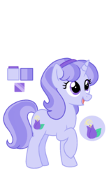 Size: 800x1280 | Tagged: safe, artist:sandwichbuns, oc, oc only, oc:cornflower, pony, unicorn, female, magical lesbian spawn, mare, offspring, parent:starlight glimmer, parent:trixie, parents:startrix, reference sheet, simple background, solo, transparent background