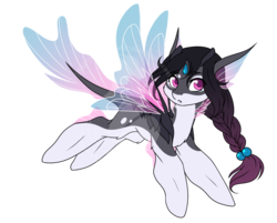 Size: 1024x822 | Tagged: safe, artist:fuyusfox, oc, oc only, original species, skimmer, adoptable, colored wings, female, gradient wings, simple background, solo, transparent background, wings