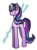 Size: 1280x1707 | Tagged: safe, artist:melontimeyay12, starlight glimmer, pony, unicorn, g4, the cutie map, equal cutie mark, female, glowing horn, horn, s5 starlight, smiling, smirk, solo, staff, staff of sameness