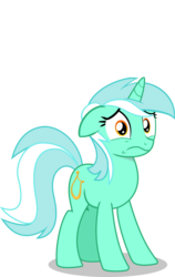 Size: 6990x11033 | Tagged: safe, derpibooru exclusive, lyra heartstrings, pony, unicorn, g4, rock solid friendship, absurd resolution, female, floppy ears, mare, nervous, shocked, simple background, solo, transparent background, vector