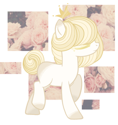 Size: 1267x1341 | Tagged: safe, artist:harusocoma, oc, oc only, earth pony, pony, crown, eyes closed, female, jewelry, mare, regalia, simple background, solo, transparent background