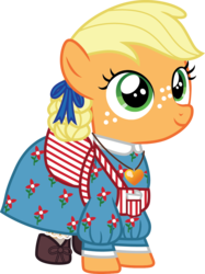 Size: 898x1200 | Tagged: safe, artist:cloudy glow, applejack, earth pony, pony, g4, american girls, clothes, cute, female, filly, filly applejack, jackabetes, simple background, solo, transparent background, younger