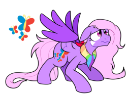 Size: 1600x1200 | Tagged: safe, artist:acluigiyoshi, oc, oc only, oc:flitterdash, pegasus, pony, female, magical lesbian spawn, mare, offspring, parent:fluttershy, parent:rainbow dash, parents:flutterdash, simple background, solo, transparent background