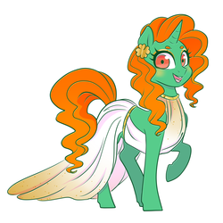 Size: 1600x1600 | Tagged: safe, artist:pitchpatch, oc, oc:emerald isle, pony, unicorn, clothes, dress