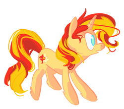 Size: 865x760 | Tagged: safe, artist:jetsamjunk, sunset shimmer, pony, unicorn, g4, female, mare, simple background, solo, white background