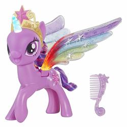 Size: 1500x1500 | Tagged: safe, twilight sparkle, alicorn, pony, g4, official, brush, brushable, colored wings, crown, electronic toy, female, jewelry, light up, multicolored wings, rainbow, rainbow wings, regalia, solo, toy, twilight sparkle (alicorn), wings