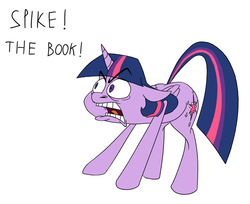 Size: 1280x1044 | Tagged: safe, artist:anontheanon, twilight sparkle, alicorn, pony, g4, female, simple background, solo, that pony sure does love books, twilight sparkle (alicorn), white background