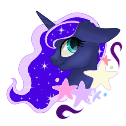 Size: 1181x1181 | Tagged: safe, artist:sweetkllrvane, princess luna, pony, g4, female, mare, solo