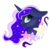 Size: 1181x1181 | Tagged: safe, artist:sweetkllrvane, princess luna, pony, g4, female, mare, solo