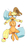 Size: 2160x3996 | Tagged: safe, artist:difis, applejack, earth pony, pony, g4, apple, applejack's hat, chest fluff, cowboy hat, female, food, hat, high res, looking at you, lying on bed, mare, on back, pillow, solo, wide eyes