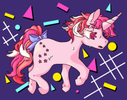 Size: 488x385 | Tagged: safe, artist:galaxy-apple, galaxy (g1), pony, twinkle eyed pony, unicorn, g1, female, solo