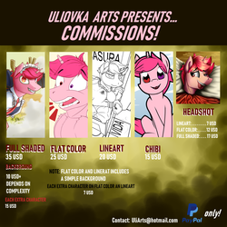Size: 2500x2500 | Tagged: safe, artist:uliovka, pony, commission, commission info, high res