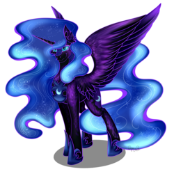 Size: 3000x3000 | Tagged: safe, artist:shamy-crist, nightmare moon, pony, g4, cute, female, high res, moonabetes, simple background, solo, transparent background
