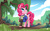 Size: 1920x1200 | Tagged: safe, alternate version, artist:mysticalpha, pinkie pie, earth pony, pony, g4, fallout, female, mare, solo