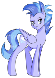 Size: 2047x2894 | Tagged: safe, artist:shelltoon, oc, oc only, oc:nimbostratus, pegasus, pony, 2019 community collab, derpibooru community collaboration, androgynous, high res, mohawk, simple background, solo, transparent background