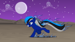 Size: 5679x3194 | Tagged: safe, artist:tsabak, oc, oc only, oc:blue flame, earth pony, pony, female, fire, mare, night, running, solo, vector