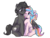 Size: 1600x1200 | Tagged: safe, artist:oofycolorful, oc, oc only, oc:oofy colorful, pegasus, pony, unicorn, 2019 community collab, derpibooru community collaboration, chest fluff, cute, female, glasses, grin, hug, lidded eyes, male, mare, nuzzling, ocbetes, one eye closed, simple background, sitting, smiling, stallion, traditional art, transparent background, winghug, wink