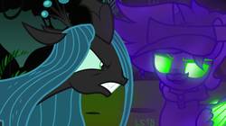 Size: 1200x674 | Tagged: safe, artist:90sigma, artist:katnekobase, artist:luigis-sister18, queen chrysalis, alicorn, pony, g4, alicornified, base used, clothes, glowing eyes, green eyes, hasbro, hasbro studios, hat, luigi, male, mario tennis, mario tennis aces, nintendo, ponified, race swap, super mario bros., super smash bros.