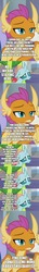Size: 500x3440 | Tagged: safe, edit, edited screencap, screencap, ocellus, smolder, yona, changedling, changeling, dragon, winterchilla, winterzilla, comic:the epilogue, g4, my little pony best gift ever, the hearth's warming club, atop the fourth wall, bendy and the ink machine, christmas, comic, elements of harmony, fanfic art, food, hearth's warming, holiday, ink, linkara, pudding, school of friendship, screencap comic, snilldarfest, spoilers for another series, student six