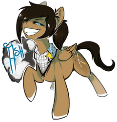 Size: 798x832 | Tagged: safe, artist:starloo, oc, oc only, oc:ash, pegasus, pony, solo
