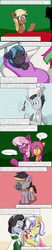Size: 1000x4800 | Tagged: safe, artist:jake heritagu, blossomforth, cheerilee, jet set, rumble, scootaloo, upper crust, oc, oc:aero, oc:mabel, oc:moon song, oc:sandy hooves, earth pony, pegasus, pony, unicorn, comic:ask motherly scootaloo, g4, adopted offspring, baby, baby pony, chef's hat, clothes, comic, crying, hairpin, hat, motherly scootaloo, offspring, parent:blossomforth, parent:derpy hooves, parent:jet set, parent:oc:warden, parent:thunderlane, parent:upper crust, parents:blossomlane, parents:canon x oc, parents:upperset, parents:warderp, silhouette, spatula, sweatshirt, table, tears of joy