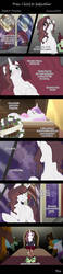 Size: 431x1853 | Tagged: safe, artist:anormaladn, sweetie belle, oc, pony, unicorn, comic:from child to godmother, g4, alcohol, christmas wreath, comic, false death, mafia, mob boss, older, wine, wreath