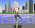 Size: 3840x3072 | Tagged: safe, artist:phantomshadow051, fluttershy, equestria girls, g4, female, high res, skyline, solo, street ballet, street ballet tutu