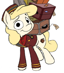 Size: 316x359 | Tagged: safe, artist:anontheanon, oc, oc:belle hop, pony