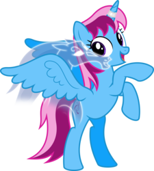 Size: 6400x7117 | Tagged: safe, artist:parclytaxel, oc, oc only, oc:parcly taxel, oc:spindle, alicorn, ghost, pony, windigo, 2019 community collab, derpibooru community collaboration, .svg available, absurd resolution, alicorn oc, female, horn, horn ring, looking at you, mare, rearing, simple background, smiling, spread wings, transparent background, vector, windigo oc, wings