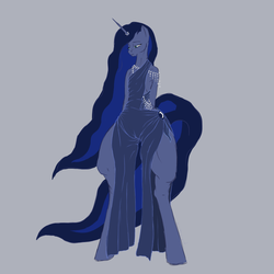 Size: 1000x1000 | Tagged: safe, artist:august, princess luna, pony, g4, anatomically incorrect, female, solo