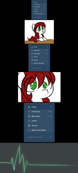 Size: 1271x2810 | Tagged: safe, artist:jessy, oc, oc:palette swap, earth pony, pony, tumblr:ask palette swap, 1000 followers, comic, electrocardiogram, female, heart rate monitor, mare, milestone, milestone celebration, simple background, tumblr, white background, wide eyes