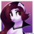 Size: 3000x3000 | Tagged: safe, artist:nika-rain, oc, oc only, earth pony, pony, abstract background, ambiguous gender, brown eyes, brown hair, bust, cape, clothes, commission, cute, cute little fangs, eyeshadow, fangs, high res, lightly watermarked, makeup, partial background, portrait, simple background, solo, tongue out, transparent background, watermark